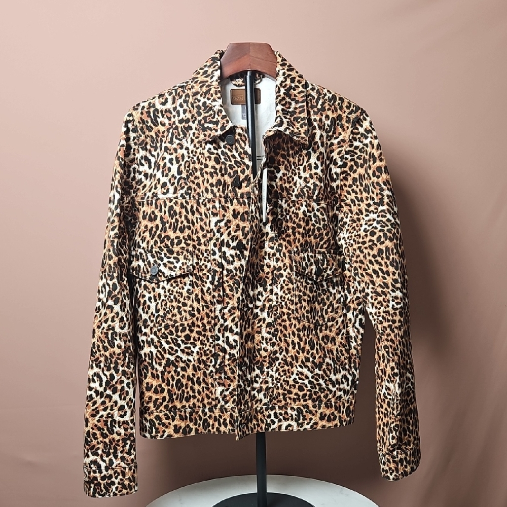 ASOS Leopard Print Teddy Jacket